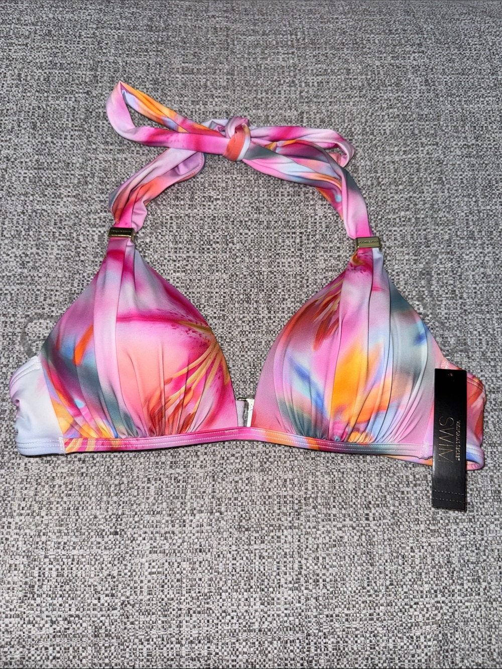 Victoria's Secret Pink Multi Halter Bikini Top